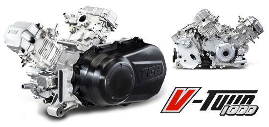 Galingas „V-Twin 1000 EFI“ variklis